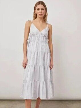 Rails- Julia Tiered Dress in West Seaport Stripe, Size S